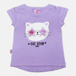 Remera Manga Corta de Jersey - Cat star