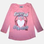 Remera manga larga de Jersey - Escucha a tu corazon