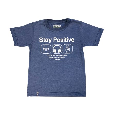Remera manga corta de varon -STAY POSITIVE