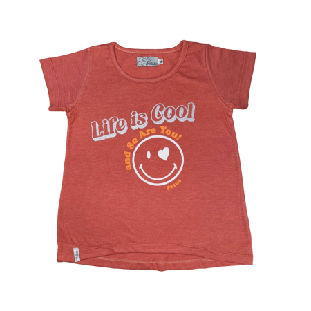 Remera manga corta evase de Jersey - LIFE IS COOL