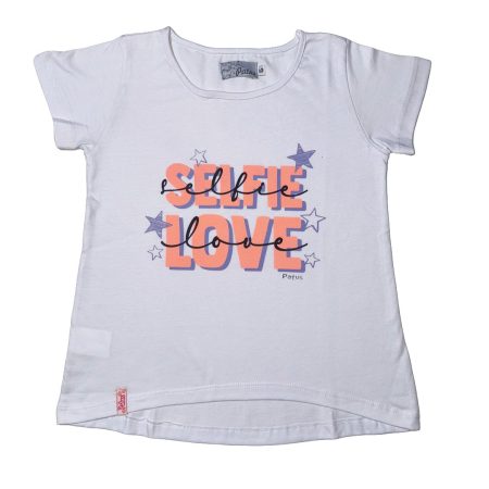 Remera manga corta evase de Jersey - SELFIE LOVE