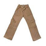 Pantalón de frisa wide leg cargo