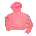 Buzo de frisa corto con capucha y cinta en manga